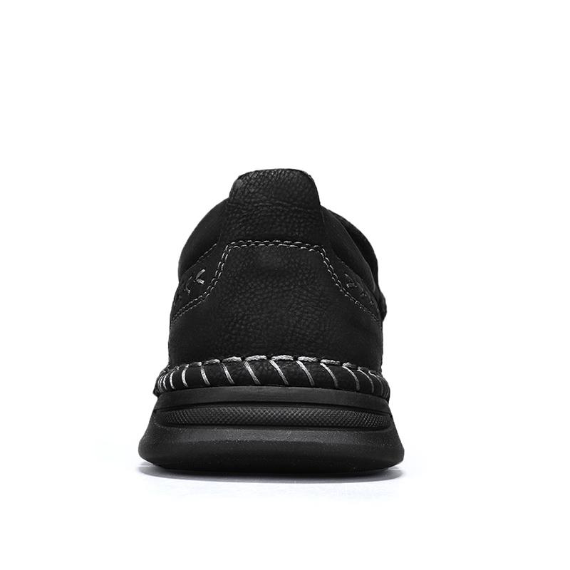 Heißer Verkauf Klassische Herren Atmungsaktive Slipper Freizeit Lederschuhe Herren Bequeme Slipper Weiches Rindsleder Handgenähte Laufschuhe