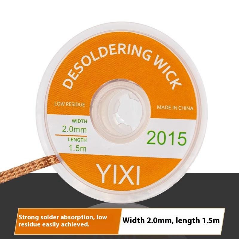 1Pcs Soldering Wick Tin Lead Cord Flux 1-4Mm 1.5/3Meter Desoldering Mesh Braid Tape Copper Welding Point Solder Remover Wire
