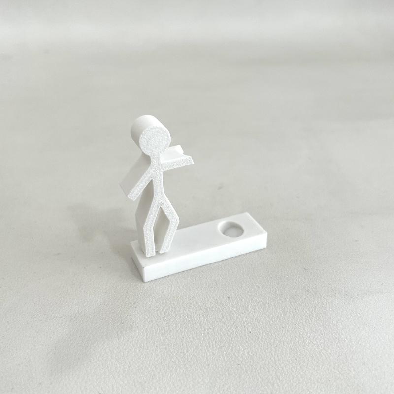 Pen Holder Ornament Fine Figure Shape Pen Stand Decorative Desktop Ornament белый