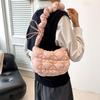 Korea Niche Cloud Crossbody: 2024 Women's Puff Pleated Dumpling Bag