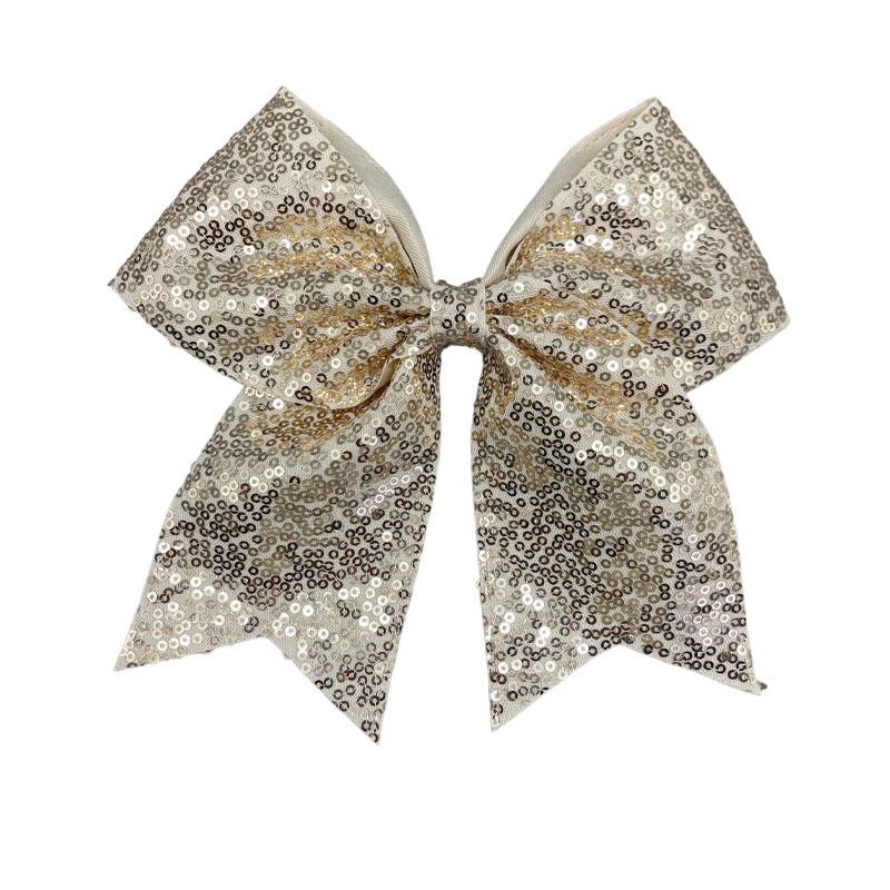 Fermacapelli a coda di rondine con paillettes ricamate per bambini, per cheerleading