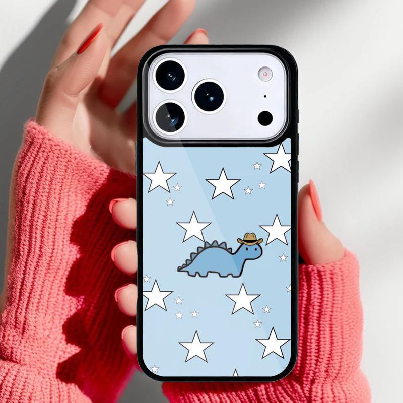 Lustiges Dinosaurier-Muster Dino Handyhülle für iPhone 17 16 15 14 13 Pro Max Rückabdeckung für 12 11 Pro Hülle