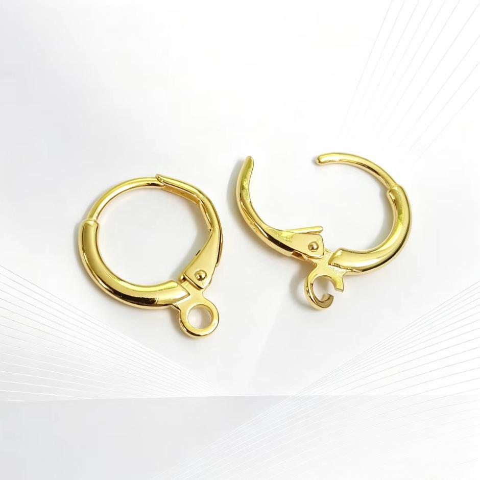S925 Sterling Silver French Hoop Earring Backs - Hypoallergenic DIY Hooks, Available in Three Colors