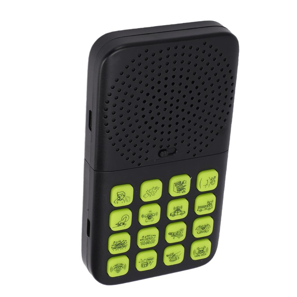 Sound Effects Machine 16 Funny Sounds Rechargeable Split Remote Control Prank Noise Maker Toy Black