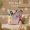 Anime K-K-On! Cushion Cover Double-Sided Printed Pillow Cover Hypoallergenic Dust-Mite Proof