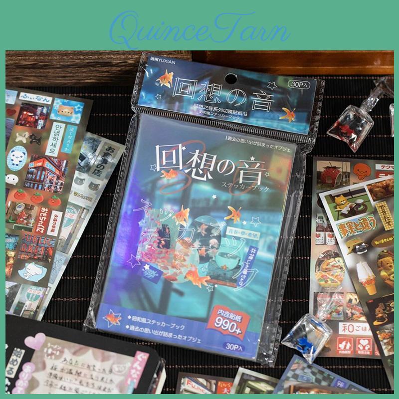 Cut Retrospective 30pcs Voice Film Sticker Book Creative Handbook Diy Scrapbook Notebook Mugs Dairy Laptop Card