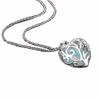 Módní ženy vyhloubit srdce drahokamu přívěsek světelný řetěz náhrdelník dárek