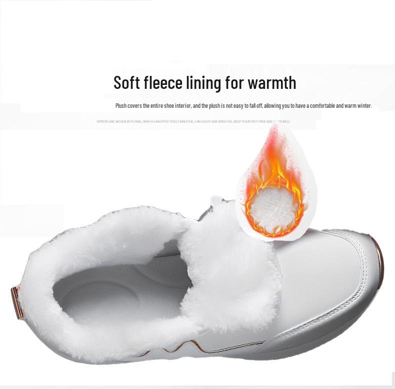 2025 Winter Women's Warm Cotton Sports Shoes - 8cm Height-Increasing, Casual & Invisible Lift Sneakers