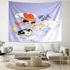 The-Powerpuff-Girls Print Tapestry, Backdrop, Easy Setup, Ideal for Bedroom, Office & Living Room, with Aesthetic Wall Hanging Decor.