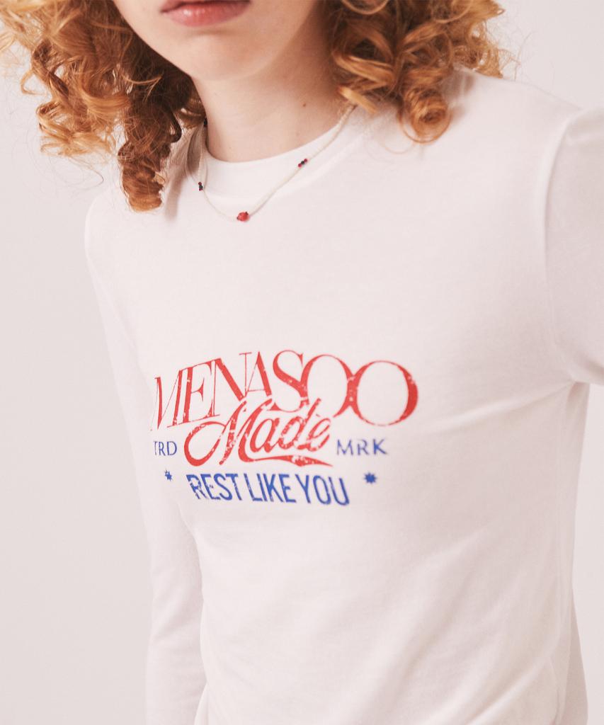 Minasu Mns Soft Fitted Long T Shirt_White