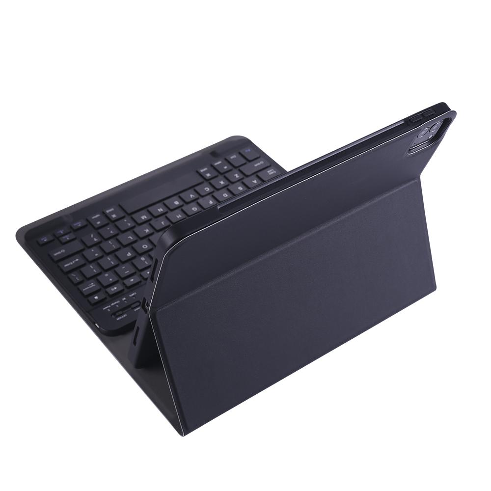 

For iPad Air 11 (2025)/(2024)/Air (2020)/(2022)/Pro 11 (2018)/(2020)/(2021)/(2022) A11B-A Bluetooth-Compatible Keyboard Case Black