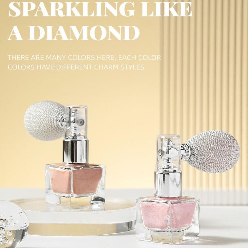 4 Color Body Glitter Spray Face Glitter Powder Highlighter Sexy Contour Blusher Moisturize Waterproof Multi-Purpose Glitter Spra