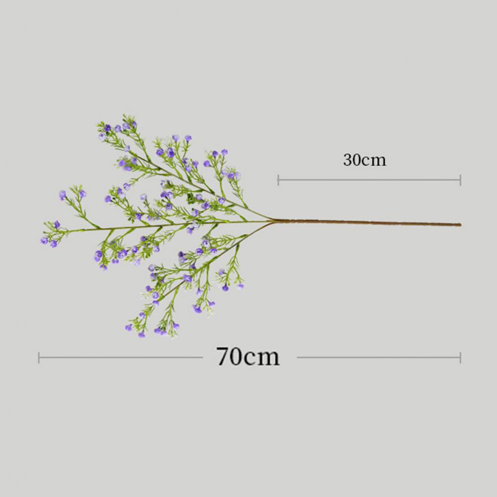Artificial Babysbreath Flower 3 Fork 93 Head Home Table Centerpiece Wedding Faux Flower Branch Floral Arrangement Decor