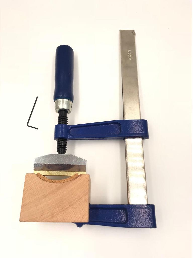 Werkzeug zum Einpressen von Griffbrett-Einlagen für E-Gitarren und Bässe