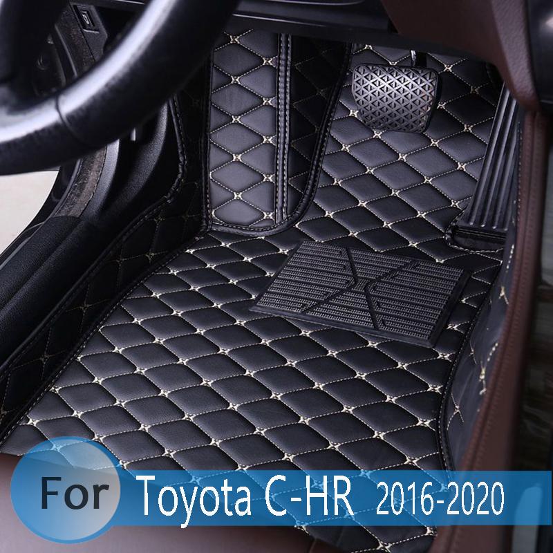 Car Floor Mats For Toyota CHR C-HR 2018 2017 2016 Car Floor Mats Carpets Interior Auto Decoration Protector