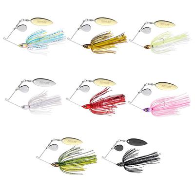 New Spinner Bait 14g Fishing Lure 3D Eyes Tandem Willow Colorado Bladed Spinnerbait Buzzbait For Bass Fishing