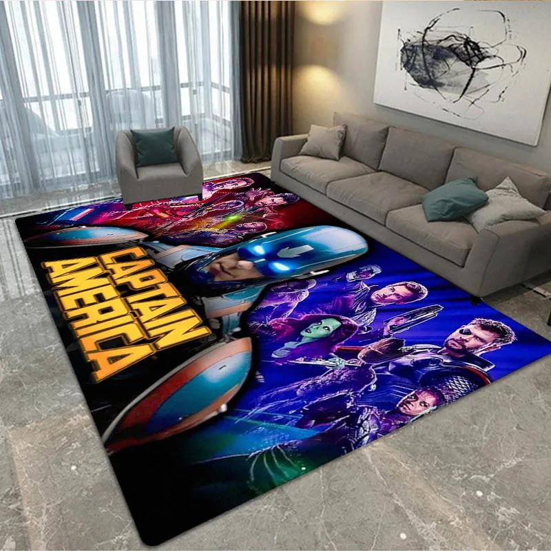 3D The Avengers Cartoon printed Carpet Living Room Bedroom Carpet Non-slip carpet home bedroom decor area rug Birthday Gift