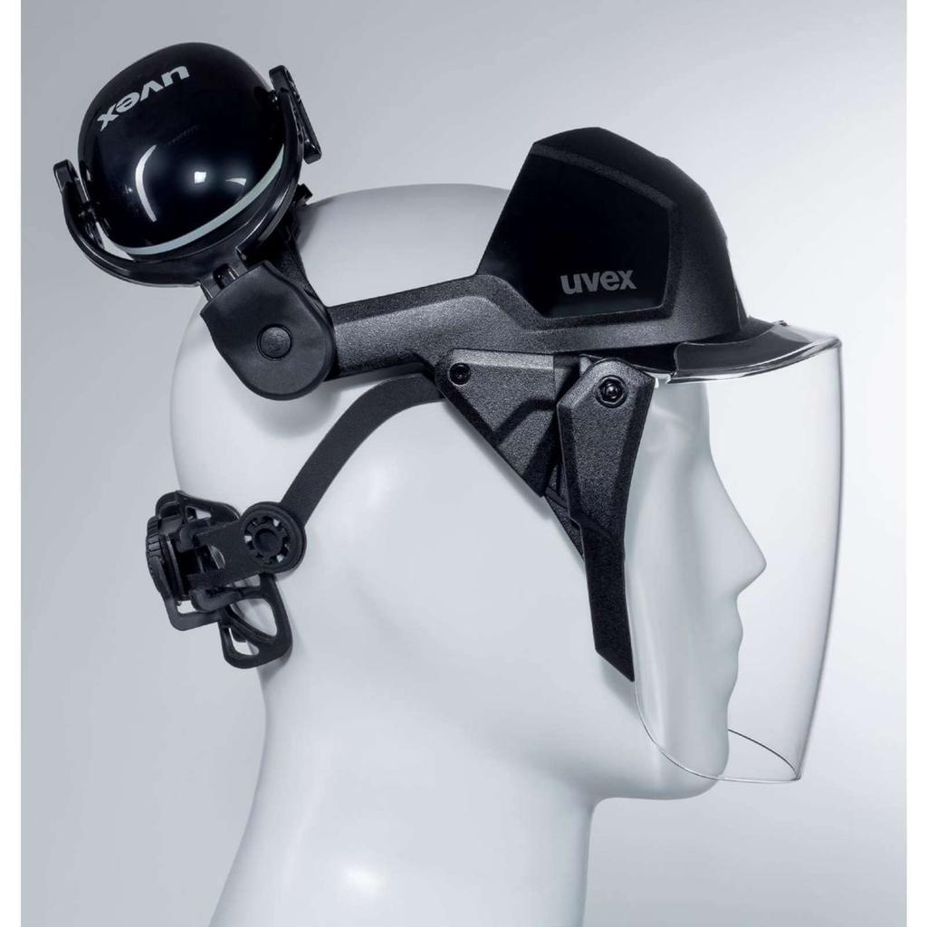 UVEX Fios Face Guard with Earmuffs