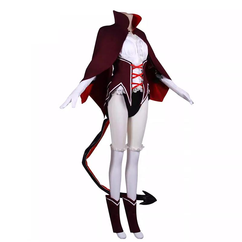 Women Halloween Costume Re: In A Different World From Zero Rem Cosplay Costume Halloween Costume With Cloak