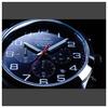 Used Seiko overseas model ALBA chronograph watch 10BAR brown leather band black