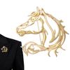 Fashion Horse Head Brooches For Women Unisex Animal ZodiacPin Event Party New Year Classic Gifts Decoration Clothes Accessories