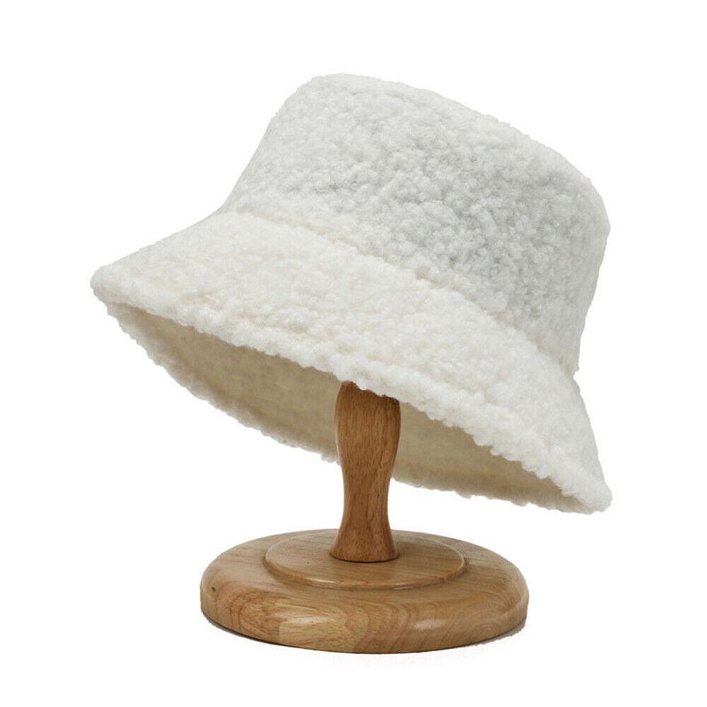 Faux Fur Ladies Bucket Cap Soft And Fluffy Fisherman Hat For Cold Weather