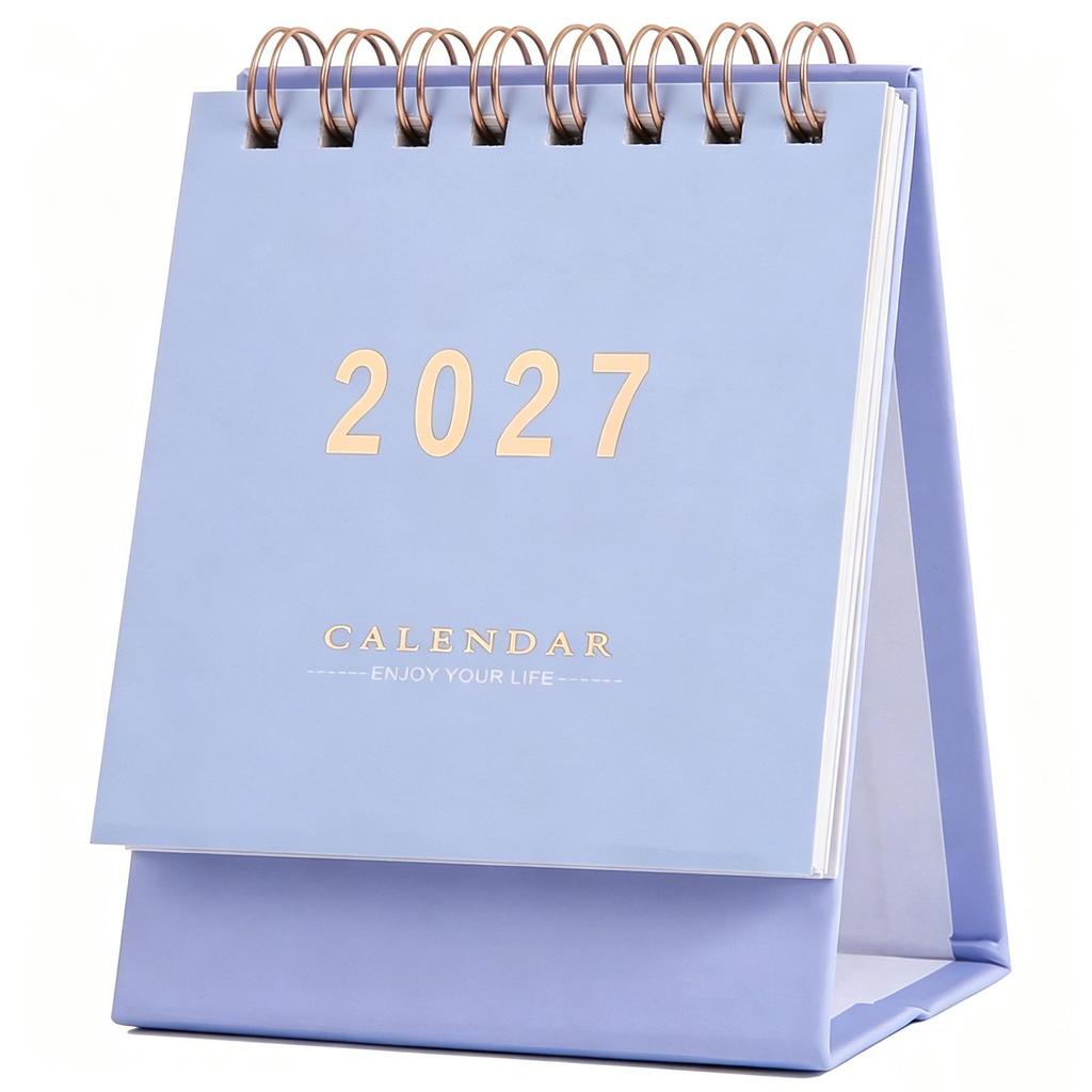 Calendario de Escritorio Minimalista Morandi Color Sólido 2026 – Adorno Memo de Escritorio
