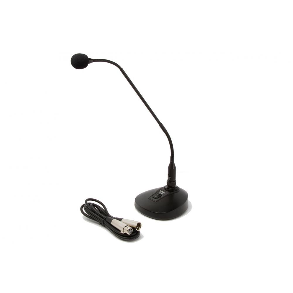 TASCAM TM-95GN Microfon cu condensator cu gât de gâscă, discurs, prelegere, conferință, microfon permanent, distribuție, podcast, suport dedicat cu windscre