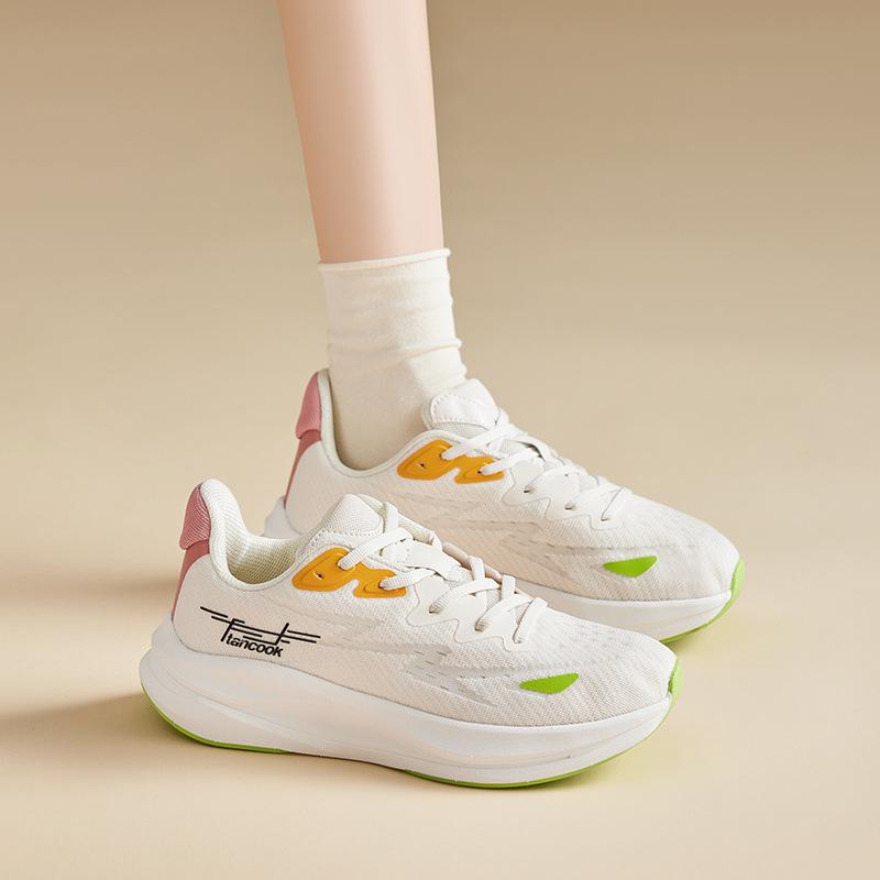 Augustine Daddy Shoes Women's 2025 New Summer Mesh Thin Running Lightweight Little White Platform Sneakers Tide