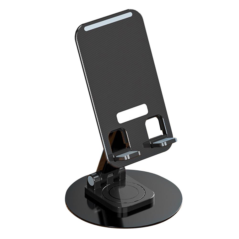 

K39B Desktop Mobile Phone Tablet Holder Stand Rotatable Aluminum Alloy Bracket Black