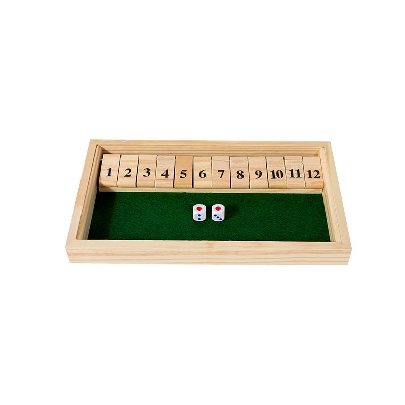 Wooden 1-9 Digital Wine Order Flop Party Wine Gambling Game Digital Flop, Drinking Props Puzzle Board Game Toys