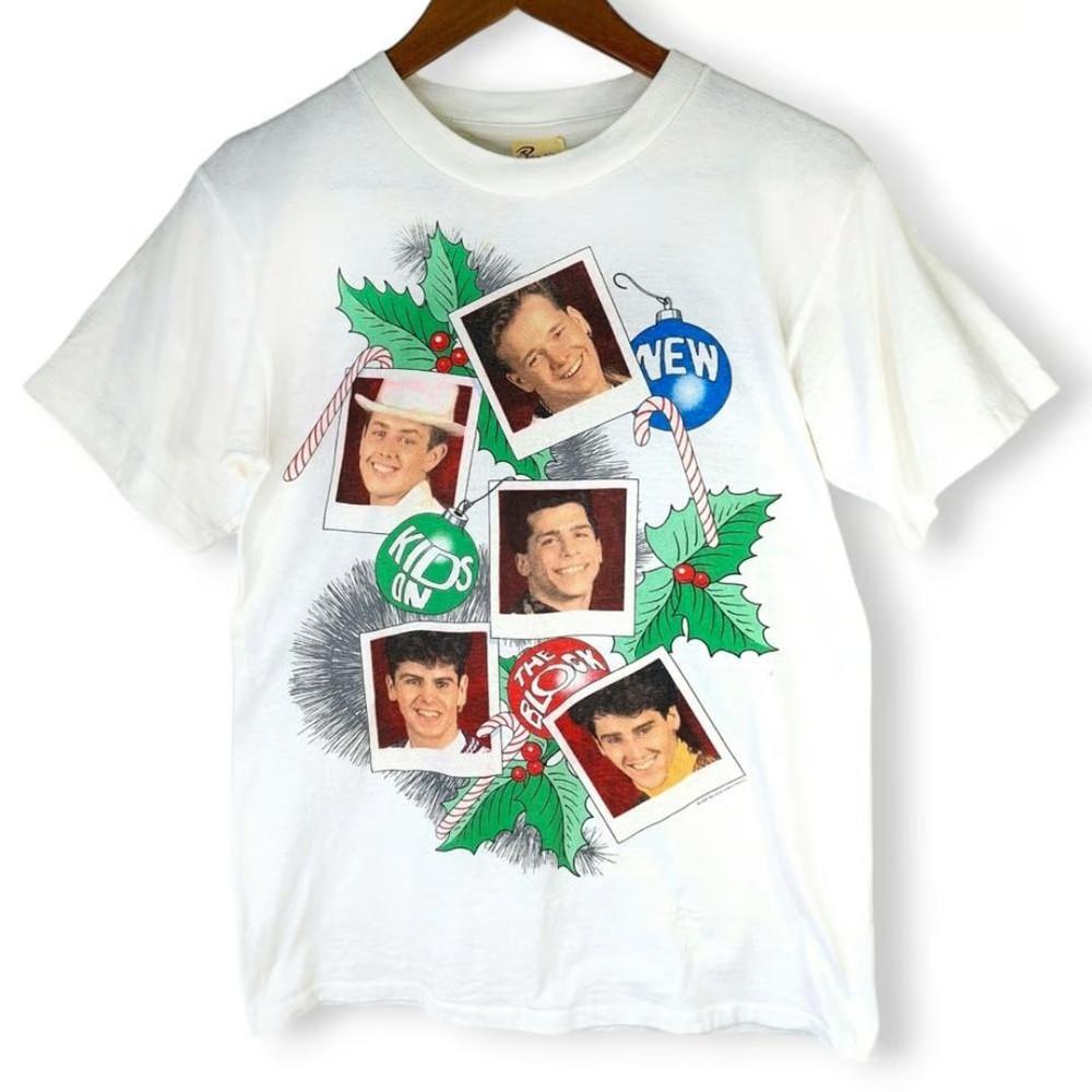 RARE Vintage New Kids on the Block NKOTB Christmas 90s T-shirt BL562 Unisex T-Shirt XXL