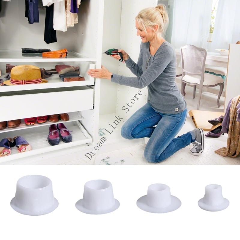 320Pcs Decoration Cap 4 Sizes Drill Hole Cover Furniture Hole Plug Plastic Screw Hole Cap Cover Furniture Cap