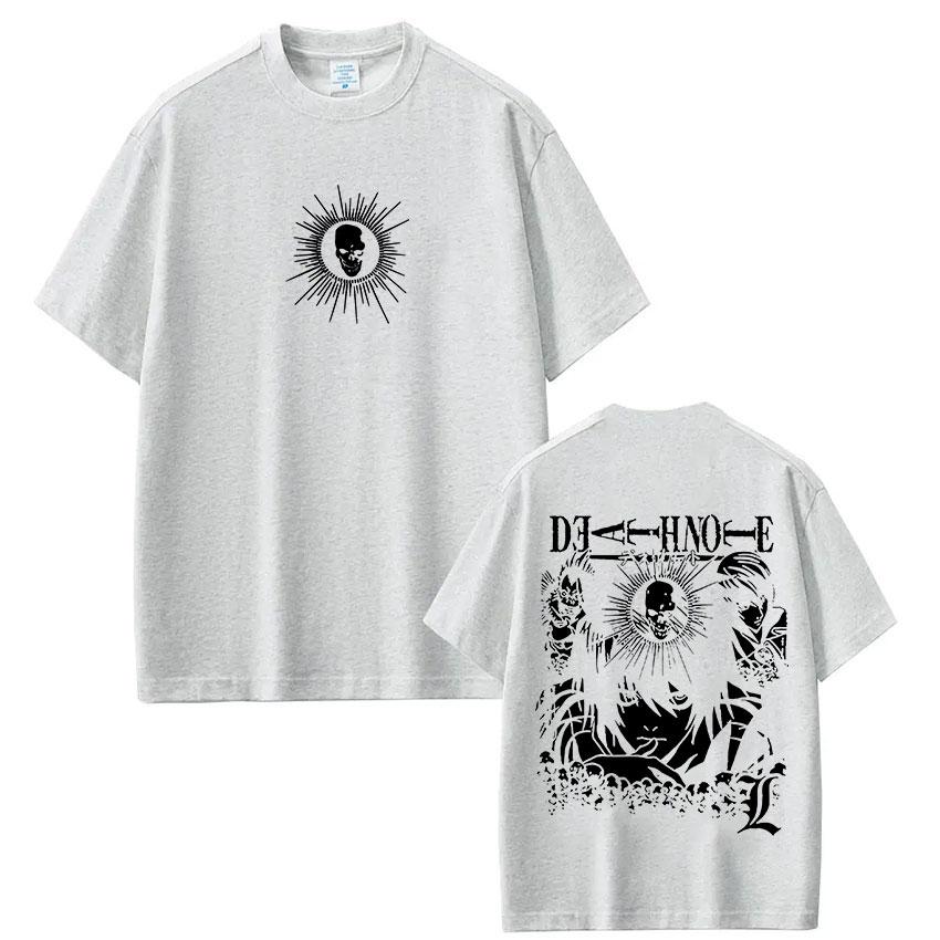 Anime Death Note Ryuk Yagami Light LLawliet Tshirts Unisexs Women Cotton Tee Shirt Fashion Short Sleeve Tops Streetwear Unisex