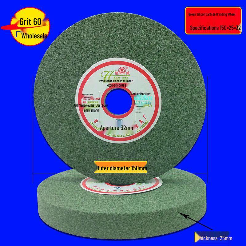 Multi-Material Grinding Wheel: White Corundum, Brown Corundum, Green Silicon Carbide - Perfect for Bench Grinders and Knife Sharpeners