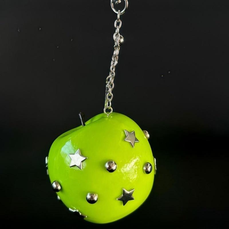 Creative Y2K 3D Tomato Keychain Fruit Charm Pendant For Bag Ideal Birthday Gift For Women And Girls