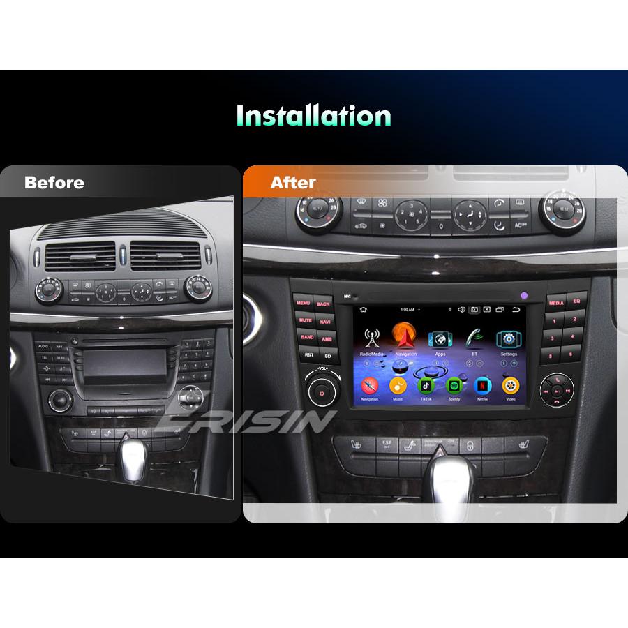EU Stock Erisin ES5581E Android 14 GPS 4G WiFi Car Multimedia Player for Mercedes Benz E-Class W211 Car Gps Stereo Radio