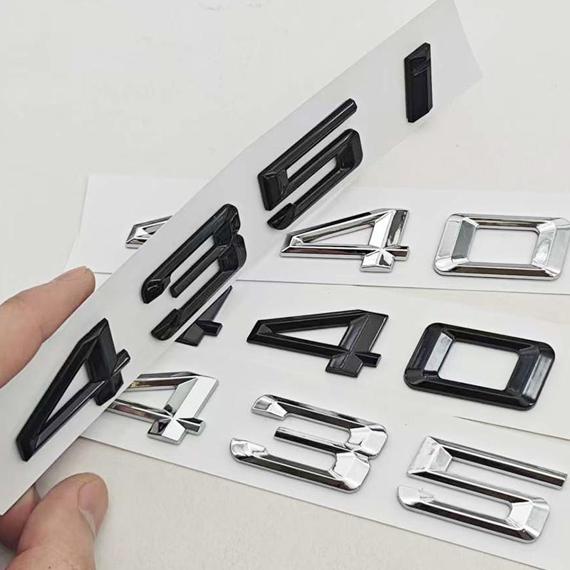 3D ABS Car Letters Logo 435i 440i Badge Sticker Rear Trunk Emblem Decals For BMW 4 Series 435i 440i F32 F33 F36 Atuo Accessories