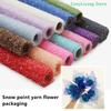 1Roll Irregular Hollow Net Flower Wrapping Mesh Paper Floral Bouquet Packaging Sheet Fresh Flower Florist Wrap Supplies
