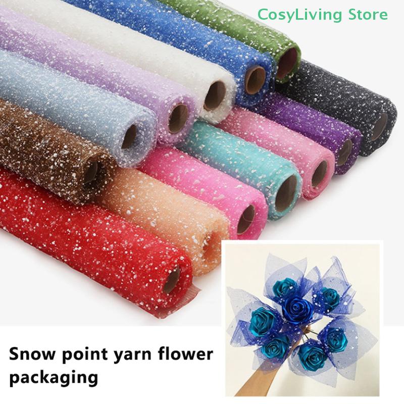 1Roll Irregular Hollow Net Flower Wrapping Mesh Paper Floral Bouquet Packaging Sheet Fresh Flower Florist Wrap Supplies