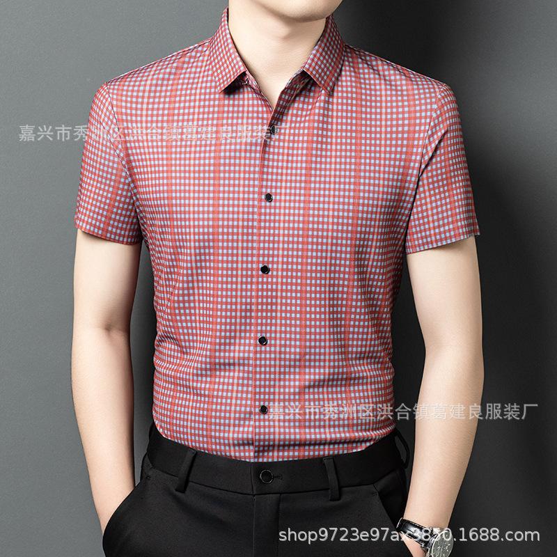 Short Sleeve Shirt Men s Summer Middle-Aged & Young Fashion Casual M