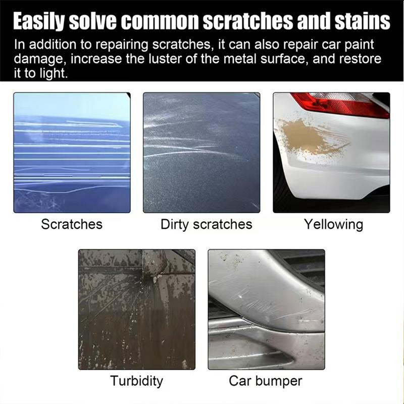 Car scratch repair wax, scratch and polish, polishing and scratch removal cream for all vehicles - ideal for quickly restoring s