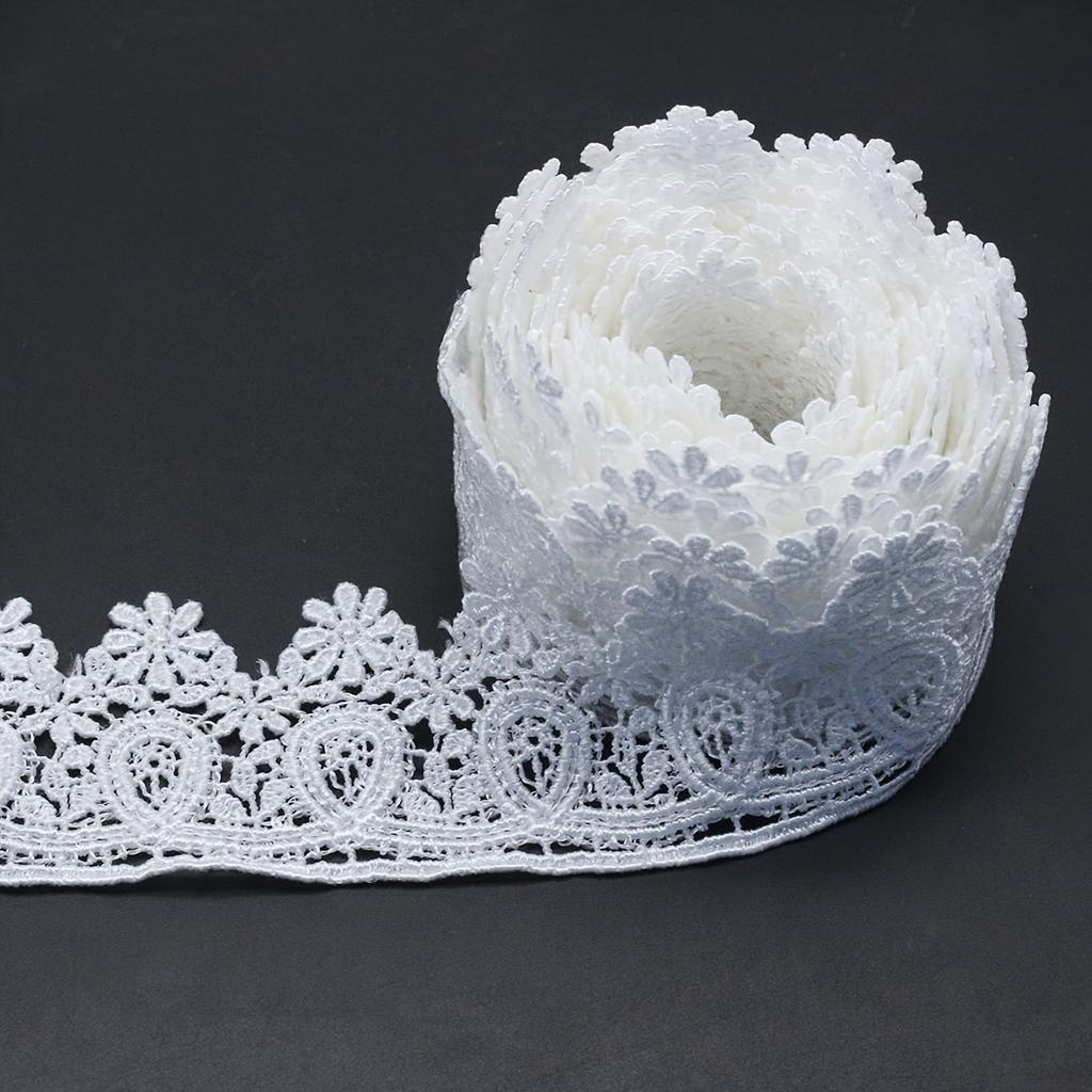 3yard/Pack White Black Lace Ribbon Lace Edging Lace Edging Decoration, Suitable for Crafts, Dresses, Gift Packaging, Wedding, Home Decoration