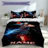 3pcs Custom Name Kuroko's Basketball Set,Includes 1 Duvet Cover and 2 Pillowcases,All-season Bedroom Decor