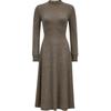 VEROMODA 2025 A/W Wool Blend Stand Collar A-Line Knit Dress