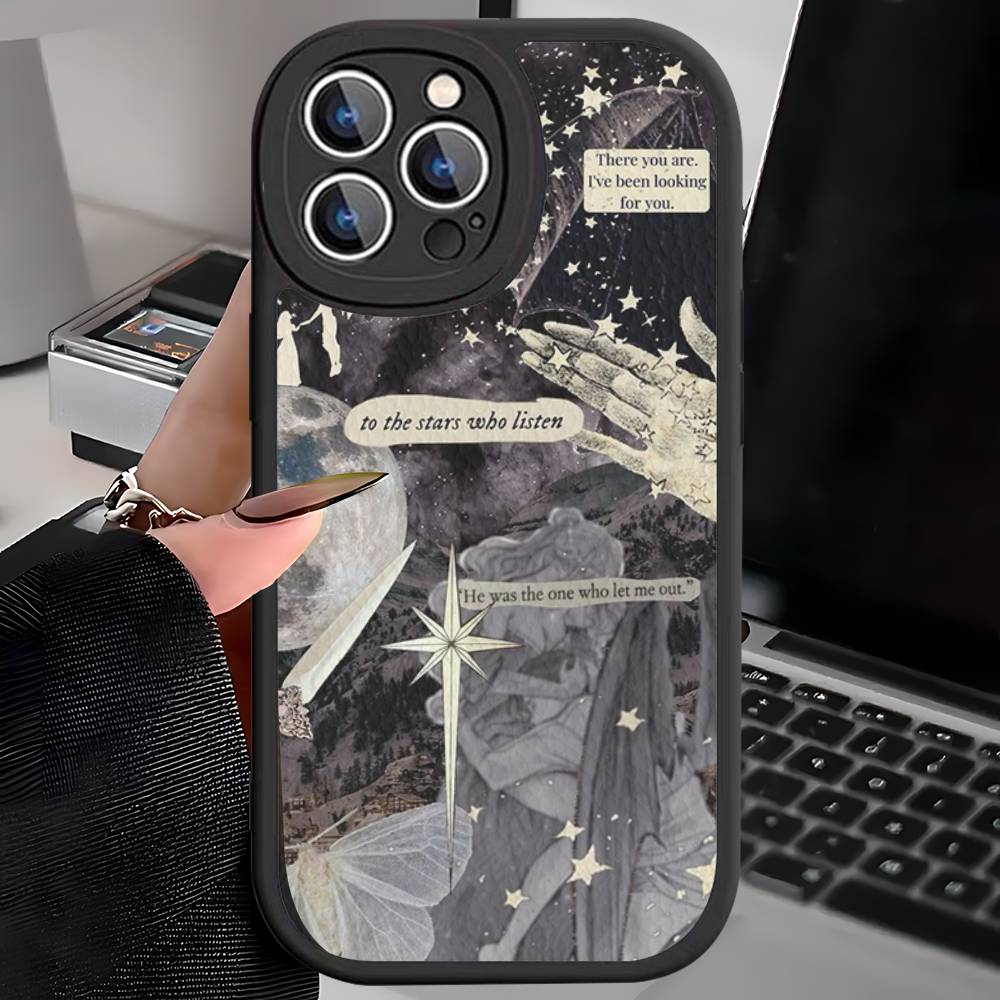 

Чехол для телефона Acotar A Court Of Mist And Fury для IPhone 16 15 14 13 12 11 Pro Max Plus Ударопрочный кожаный чехол iphone 13promax