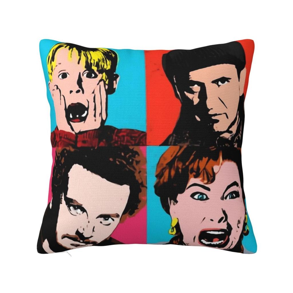 Movie Home Alones Pillow Cover Christmas Morden Pillow Case For Living Room Chair Cushion Cover Soft Graphic Pillowcases Gift