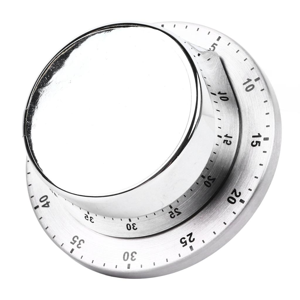 Kitchen Timer Stainless Steel Countdown Timer Clock Mechanical Kitchen Timer for Cooking Baking