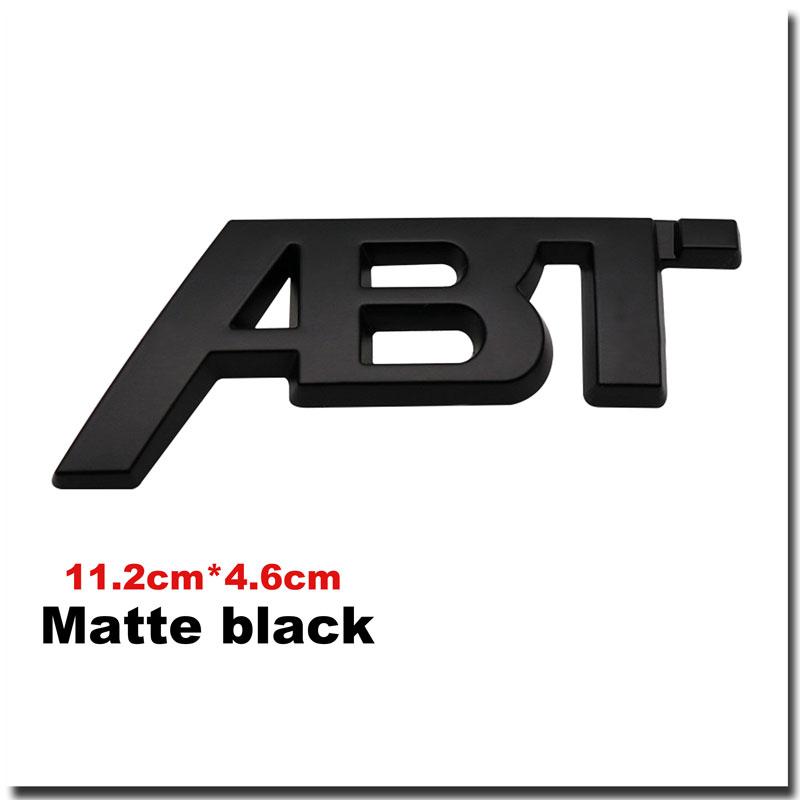 3D Metal ABT Car Trunk Sticker For Golf Polo Sagitar A3 A4 A5 A6 Intake Grille Decoration Accessories