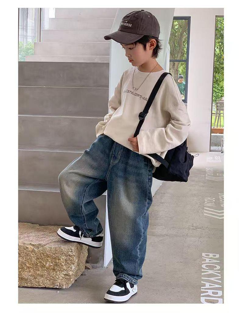 Boys' Casual Jeans - New Spring/Fall Trend - Loose Fit for Mid To Large Kids